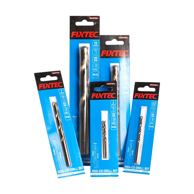 Fixtec Power Tool Accessories M35 Drill Bit HSS Twist 133mm-178mm Drill Bits for Metal HSS