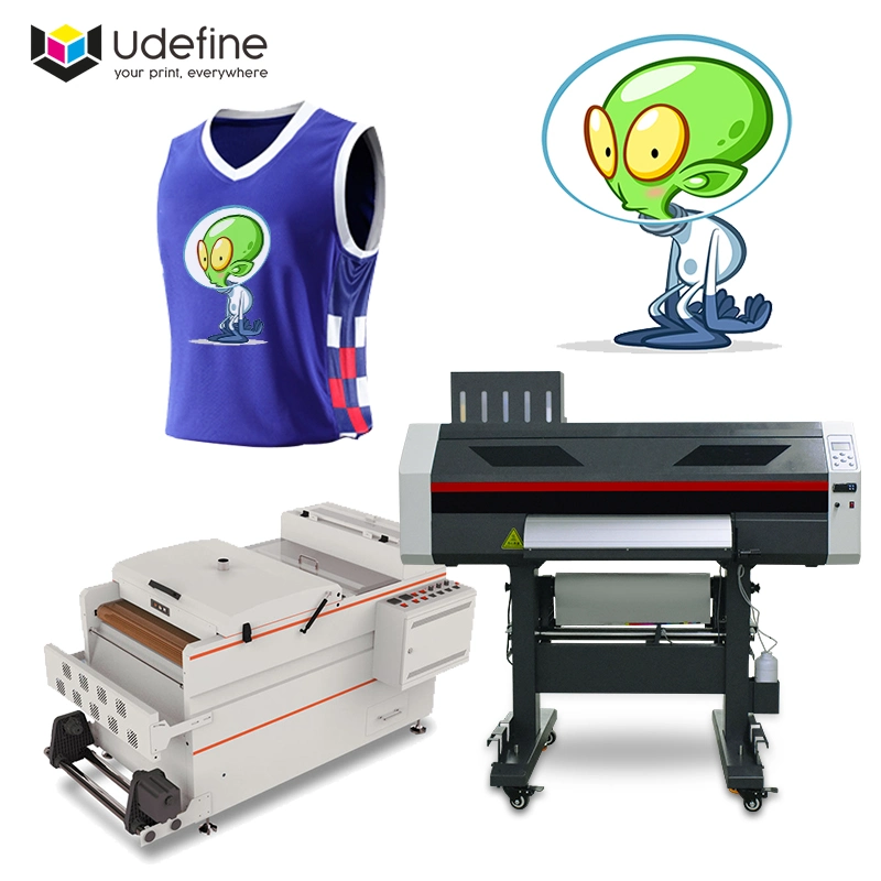 2023 Udefine New Products 60cm Dtf Printer Double Ep I3200/4720 Head with Powder Shaker Duster