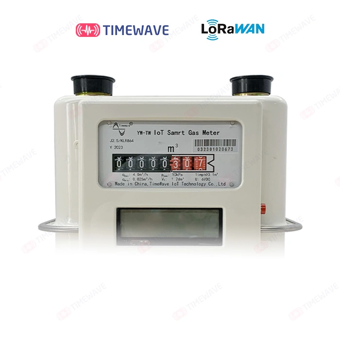 Compteur de gaz à ultrasons à puce avec télécommande et prépayé Lora/Lorawan/Nb, G1.6/G2.5/G4/G6/G10/G16/G25/G40/G65