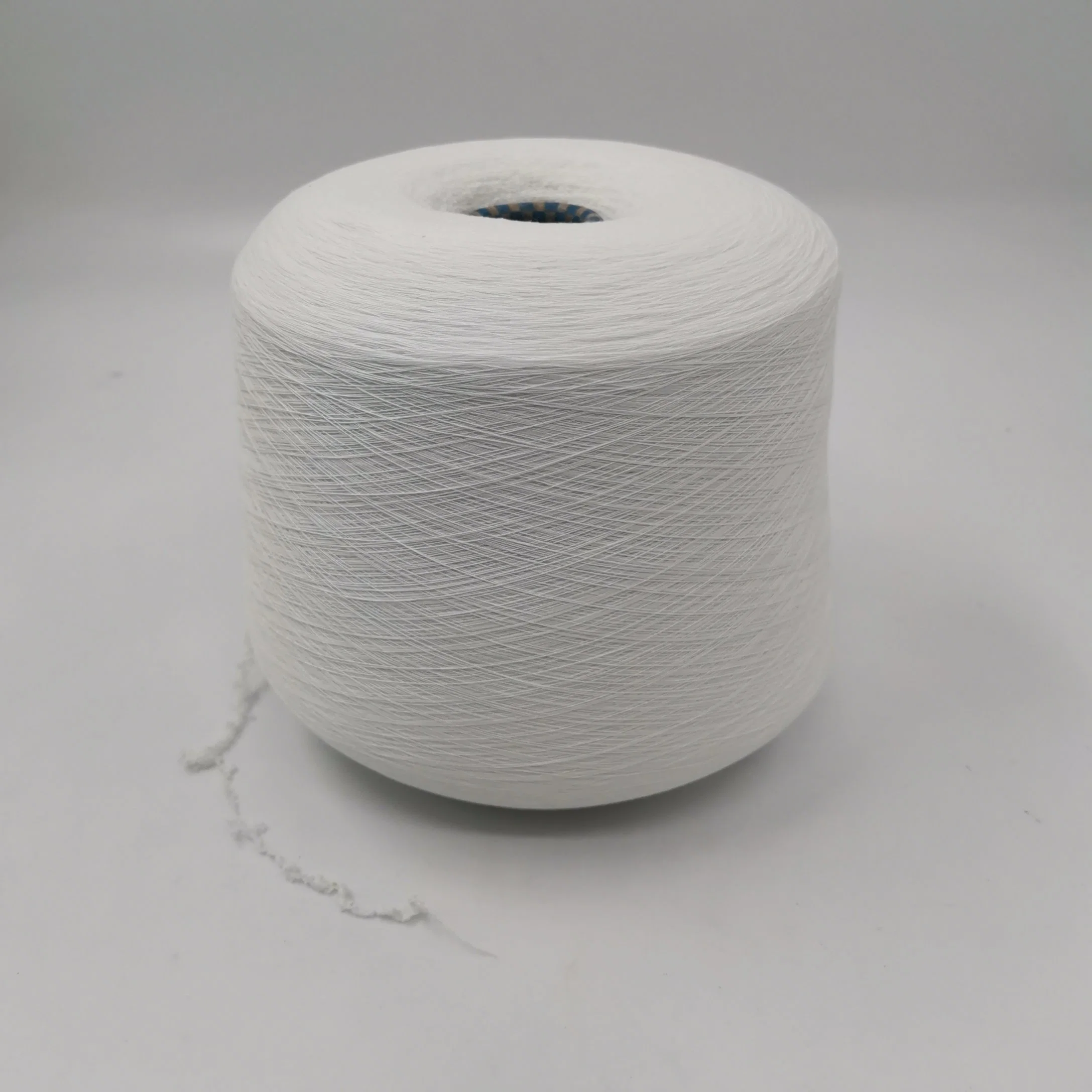 Spandex Core Spun Yarn 20s+40d 100%Polyester Raw