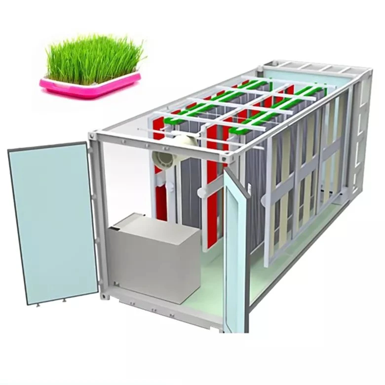 Control de clima Temperatura de la estructura de acero de la planta de invernadero Hidroponía Aeroponics sistema hidropónico