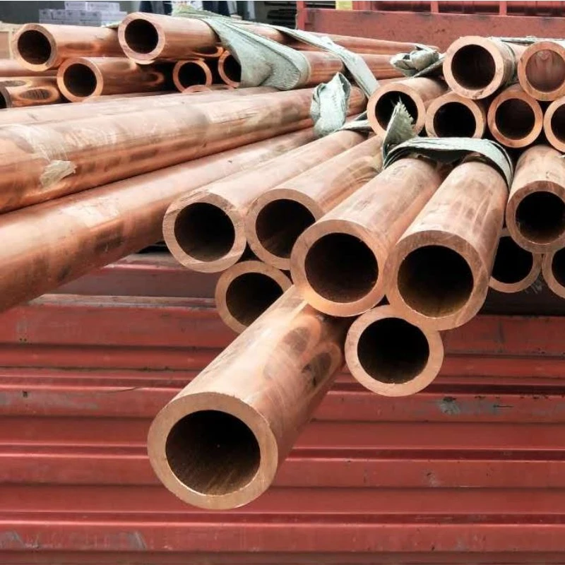 Seamless 6"Sch40 CuNi 90/10 C70600 C71500 Pancake Coil Red Copper Pipe Brass Tube Pure Copper Straight Air Conditioner Insulation Pipe Copper Nickel Pipe