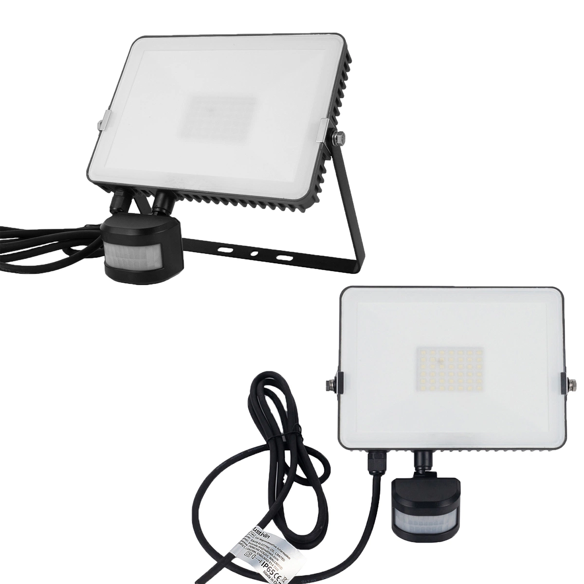 Chinese Manufacture of 20W 30W 50W 70W 100W LED Floodlight with PIR Sensor IP65 Outdoor Lamp