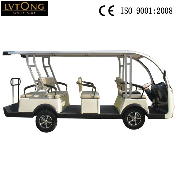 Lvtong 11 Passengers Tourist Shuttle City Tour Vehicle Battery 11 Seat Utility Vehicle (Lt-S8+3)