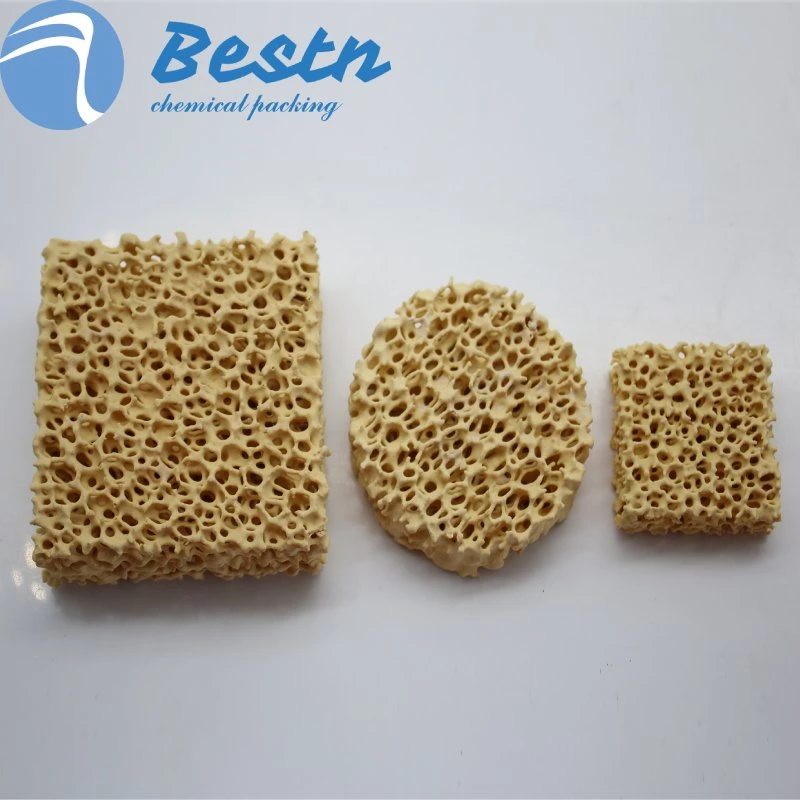 Resistance 1700&ordm; C Zirconia Ceramic Foam Filter for Magnesium Oxide Casting Filter Mesh for Casting