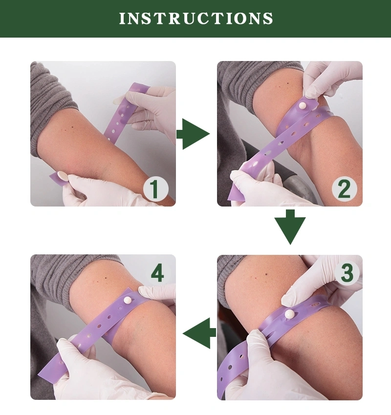 Bouton élastique de sang stérile d'urgence chirurgical