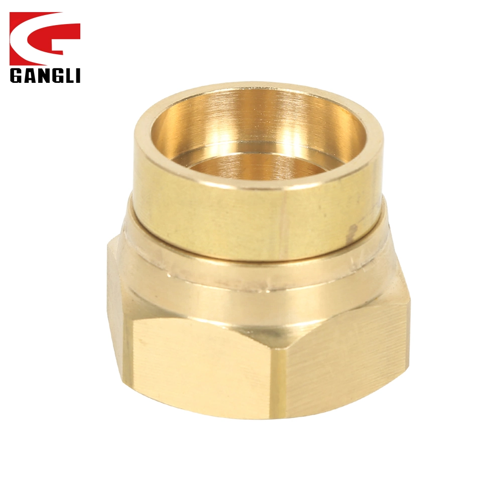 for Wholesale/Supplier China Gangli Factory Brass Parts Pipe Joint for HVAC System