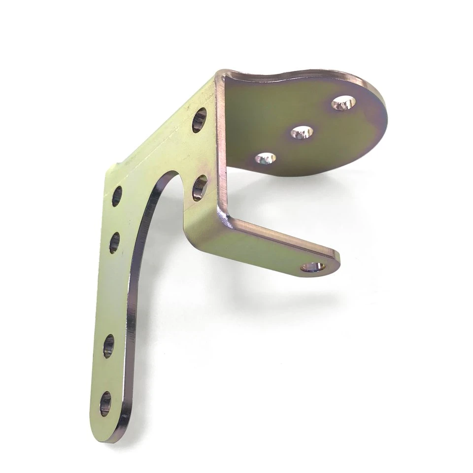 Sheet Metal Fabrication Bending Services Punching Zinc Plated Bracket