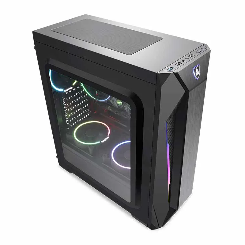 Segotep RGB Fan ATX MID Tower Steel Plate Gaming Computer Chassis Case