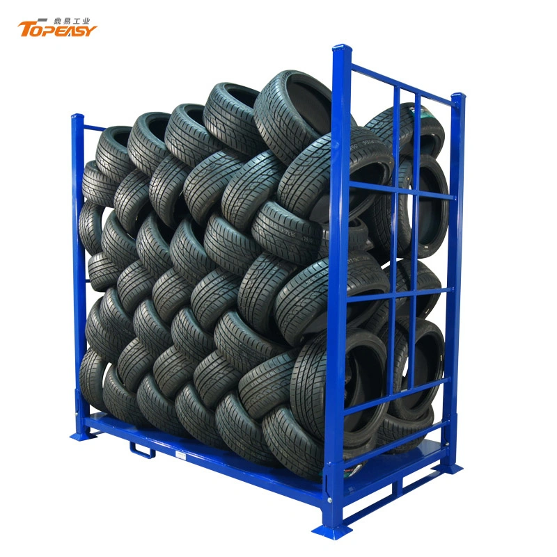 Warehouse Storage Wire Tire Display Rack System for Tires