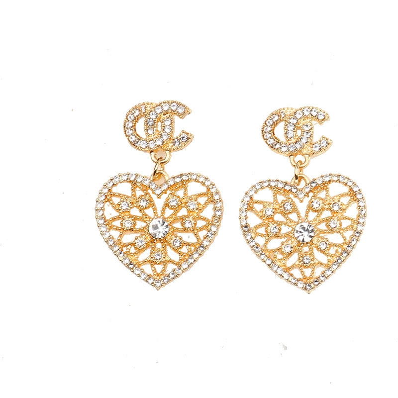 Commerce de gros Custom beaux bijoux Earrings White Gold 18K Moissanite Stud Earrings Bijoux Femmes