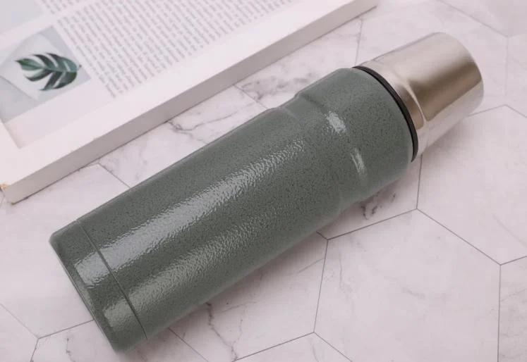 Outdoor Large Capacity Camping Long Term Heat and Cold Insulation Stainless Steel Vacuum Flask Bullet Shape Cup