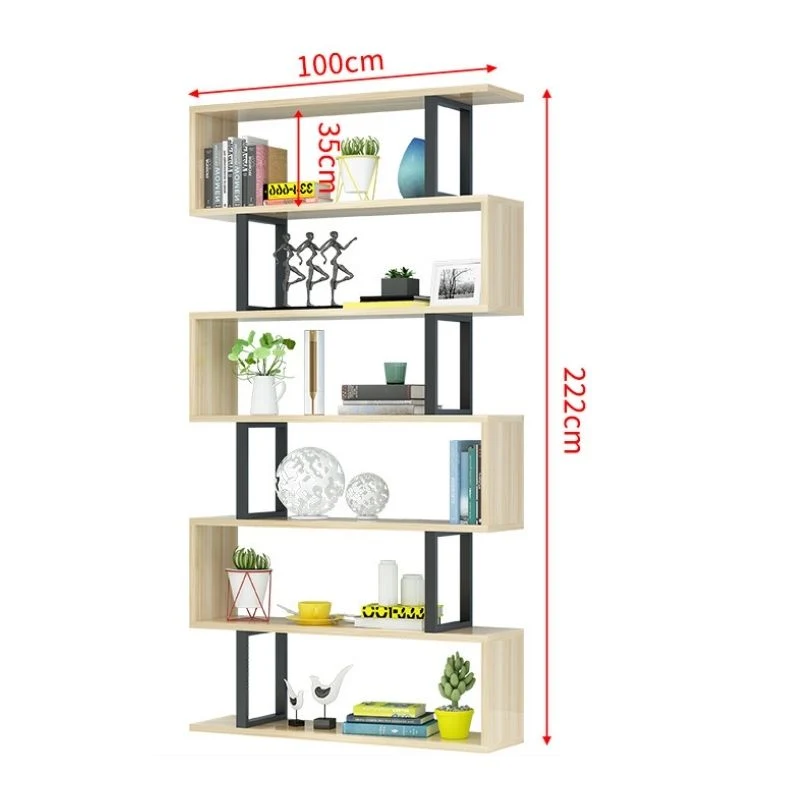 Shelf Display Shelves Cosmetic Cabinet Steel Wooden Store Gondola Shelving Boutique Convenience Iron Used in Supermarket Rack Book Shelf