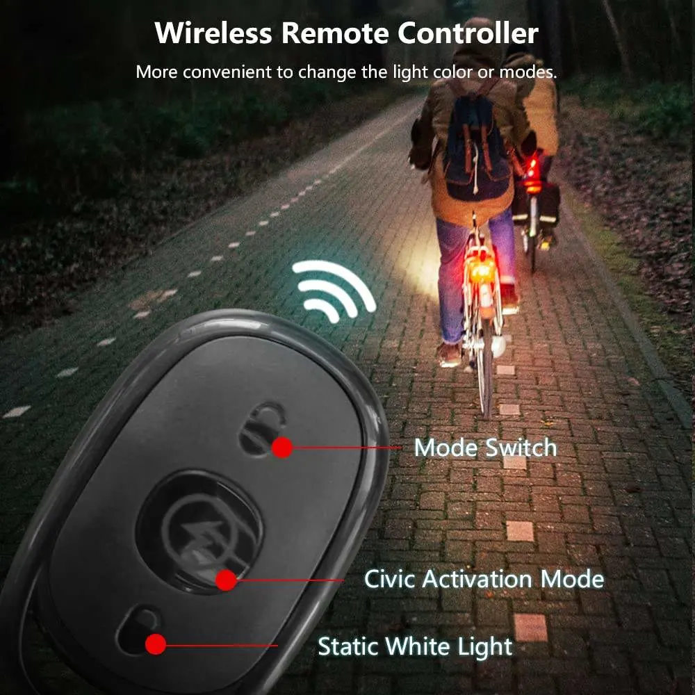 m3 Luz estroboscópica del mando a distancia inalámbrico Luz de advertencia mini 7 colores para la motocicleta de coche lámpara indicadora de bicicleta Accesorios
