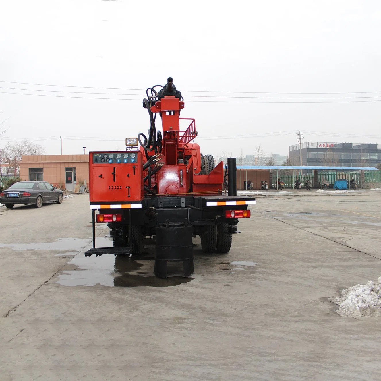 Air Compressor and Mud Pump Truck Mounted Water Well Rig