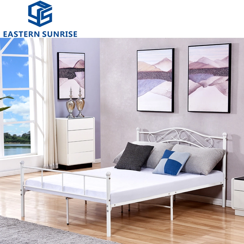 Muebles de dormitorio delicadas capas metálicas cama de acero muebles chinos