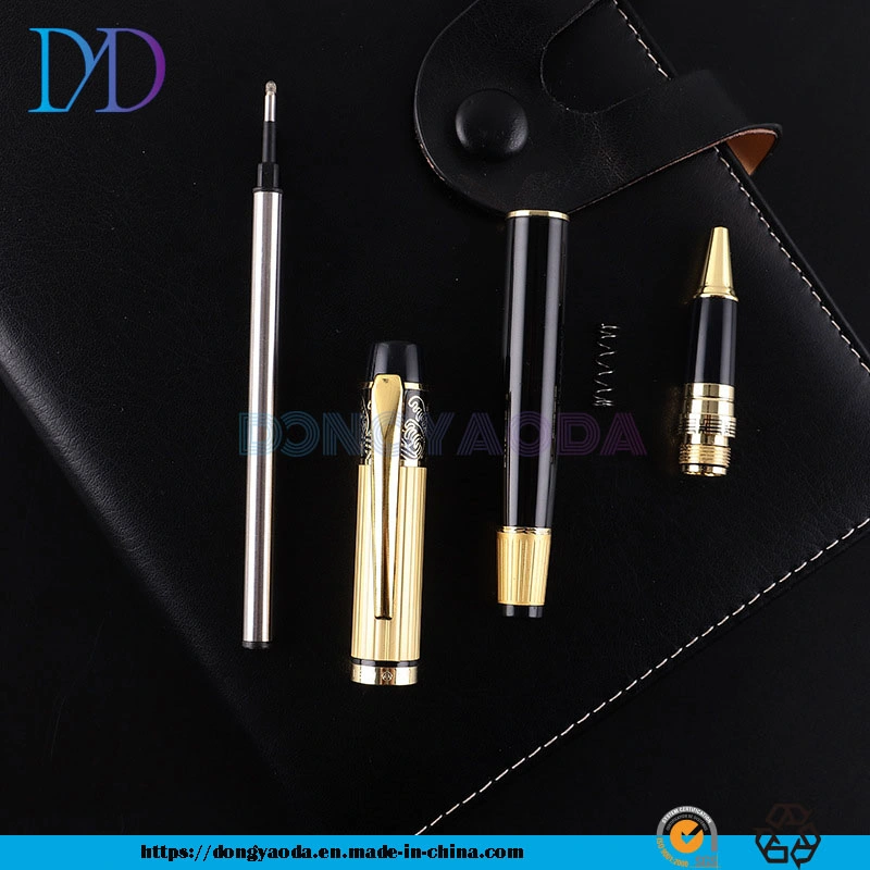 Black Gel Pen Business Gift Metal Signature Pen Custom