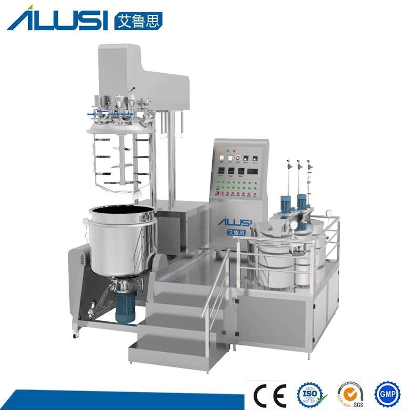 in Stock 50L Cosmetics Production Equipment Vacuum Ointment Lotion Cream Soap Emulsifier Homogenizer Price Tank Automotive Mixing Making Machine