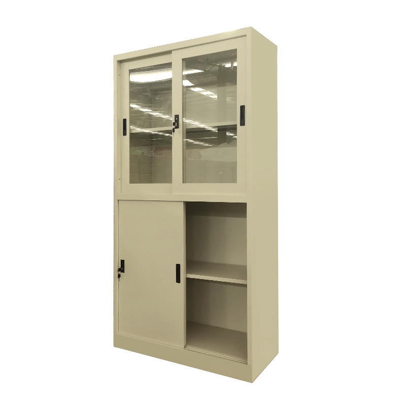 China Top Sale Sliding Glass Door Cupboard File Cabinet for Office