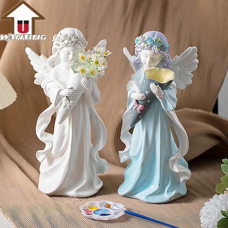 Vente à chaud Chapelle de mariage de Noël bouquet Angel Girl Flower Pot Décoration maison