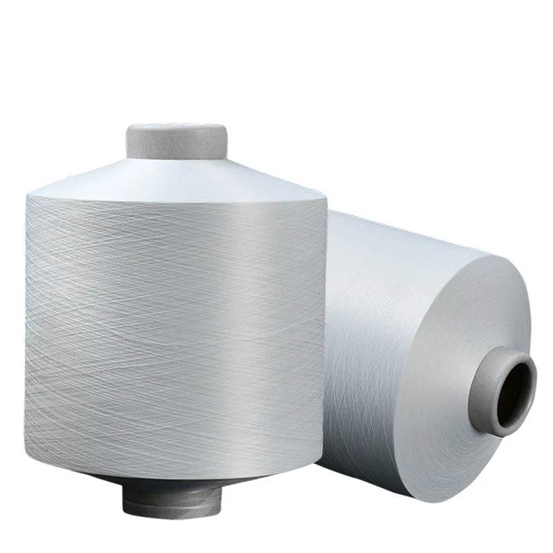 China Großhandel Polyester 75D/72F (40D/36F kationisch+35D/36F) DTY SD 50 % CD 50 % RW Poyester DTY Poly/kationisch strukturiert Garn