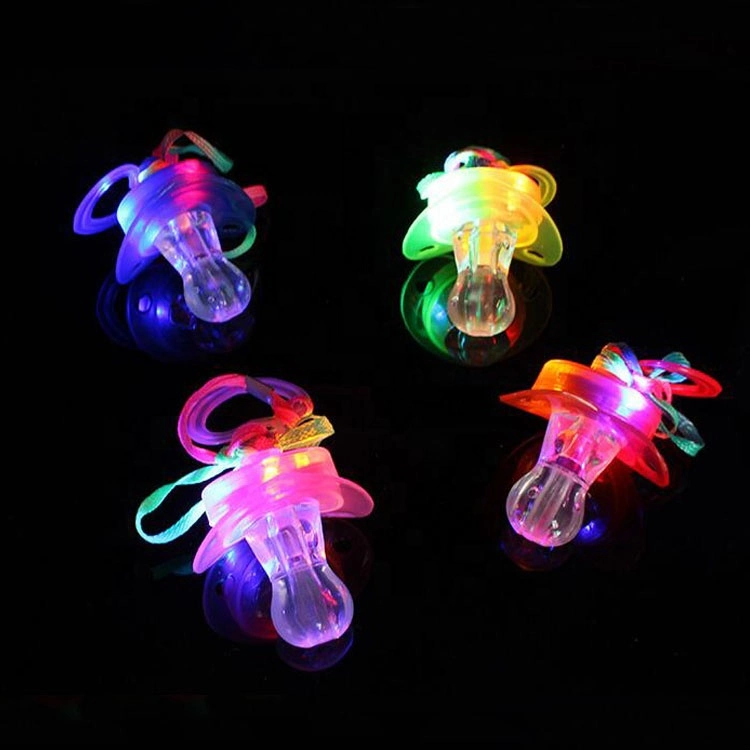 Children's Toys LED Luz parpadeante Bungee Di Abar Pacifier Luz de silbato