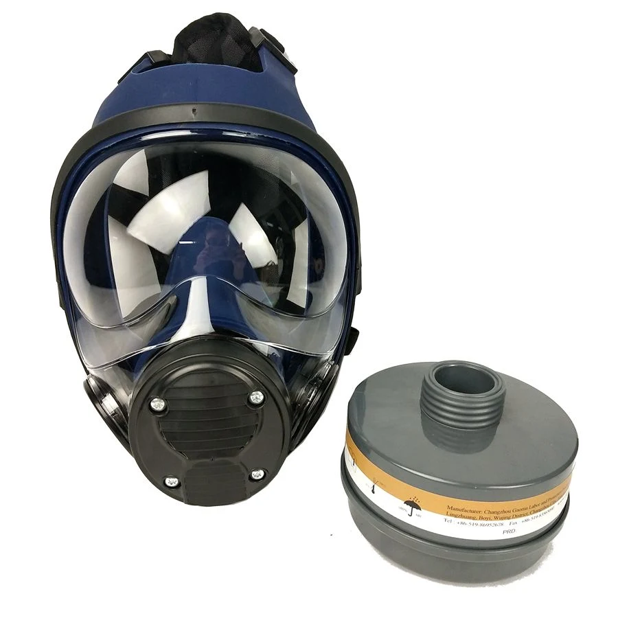 En136 Certification Cbrn A2b2e2K2p3rd Silicone Full Face Anti Riot Gas Mask