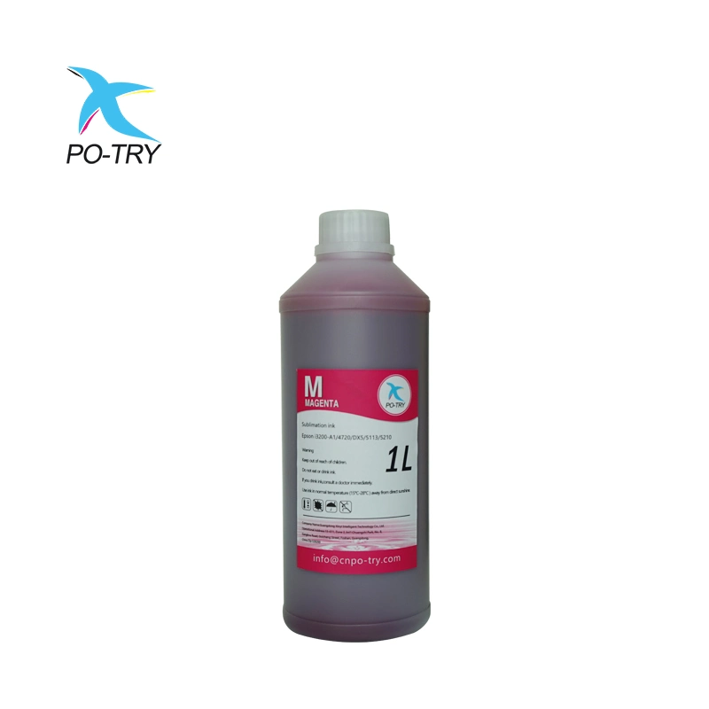 OEM 1L 100ml Amarillo Negro tintas de impresión basada en Tinta de Sublimación de tinta magenta