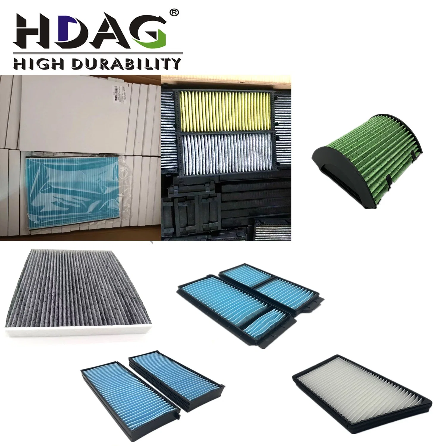 Hdag OEM 8891352042 8888397355/a 1017025894 Auto Cabin Air Filter for Changan Byd Geely Zotye Hongqi Wuling Dongfeng Landwind Foton Zhonghua Zxauto Changhe King