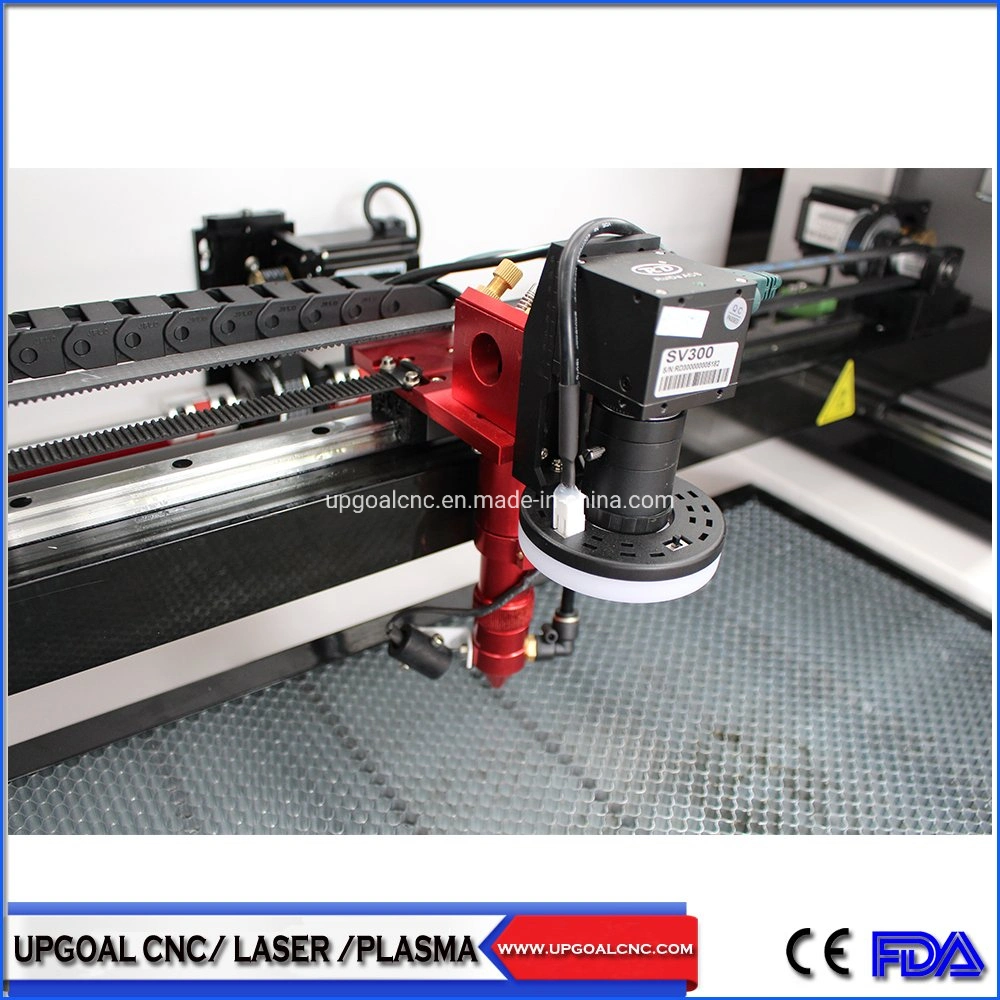 Small CCD Camera CO2 Laser Cutting Machine for Embroidery Woven Label/Printed Label