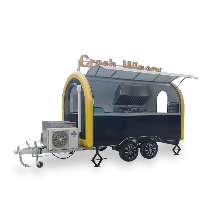 Cuisine Mobile Catering Remorque pour vendre des fast food, panier de nourriture pour vendre de boisson froide Pizza Hot Dog