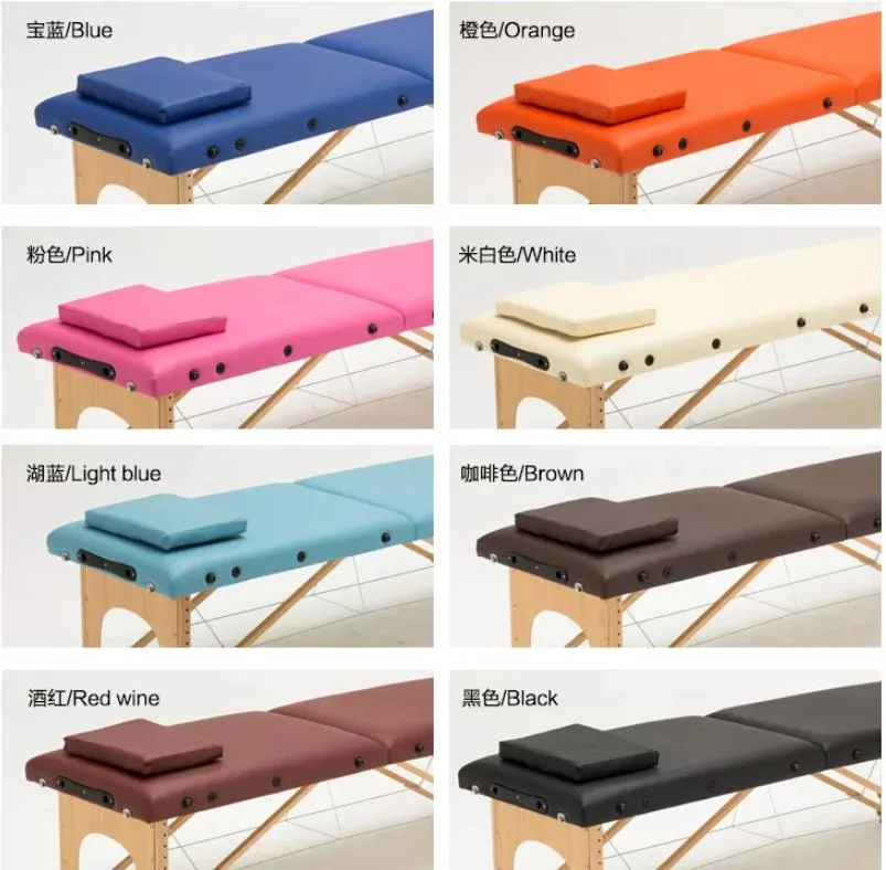 Tables et lits de massage pliants portables Hochey Medical Noir SPA Hauteur réglable Table de massage détachable