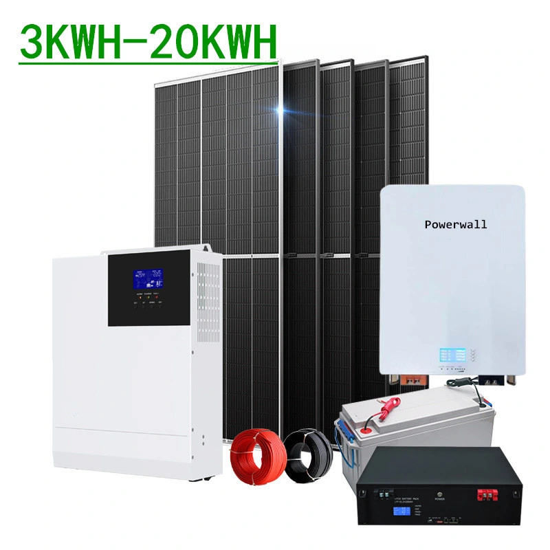 Smart 10kw Hybrid Photovoltaic Solar Energy Systems 5kw Solar Panel Package System Solar PV Module
