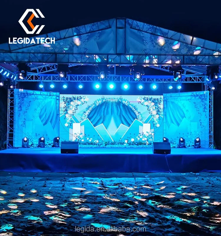 P4.8 Full Color Indoor Rental LED Display Screen P3.9mm P3mm Interior Exterior Mobile Screen for Events Party Concert DJ Booth