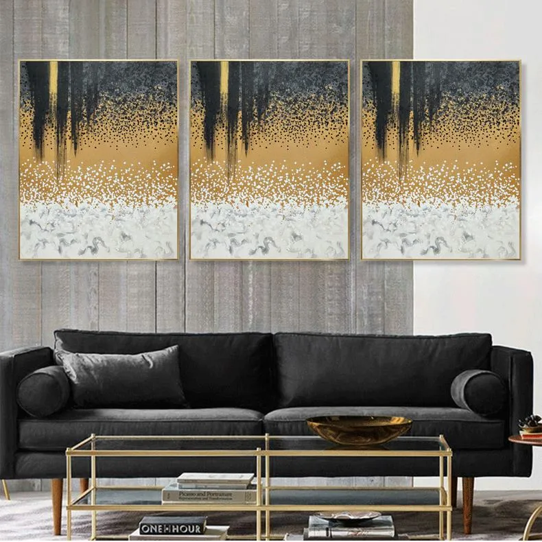 Modern Living Room Background Picture Home Decor Wall Abstract Seascape Art Prints Paintings