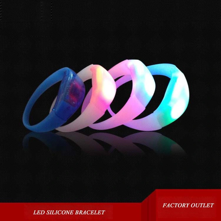 LED Bracelet Silicone Bracelet for Parties Vocal Concert and Events