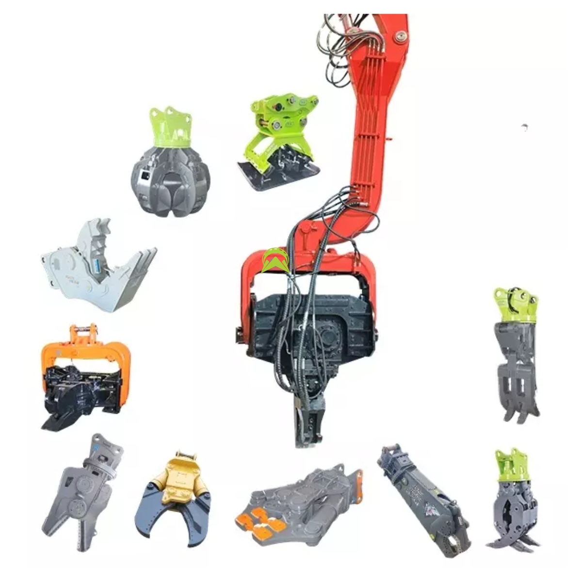 Fence Post Concrete Piling Electric Vibro 3 Ton Pile Driver Tubular Diesel Hammer Cushion Pad HD100 RC Square Piling Machine