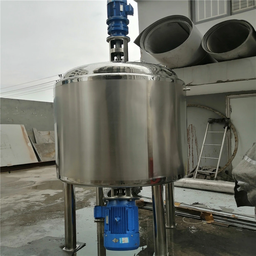 5000L Gallon reacción de acero inoxidable envejecimiento calentamiento por vapor eléctrico por vacío Doble Jackete almacenamiento de fermentación depósito mezclador