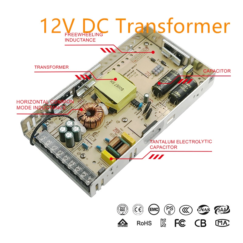 Bina 100-240VAC 12V 24V 60W 100W 200W 300W 400W SMPS Switching Industrial Power Supply