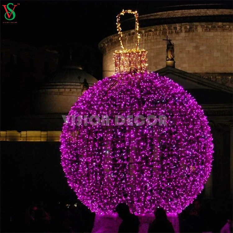 LED Outdoor Christmas Ball Sphere Motif Lights for Lawn Decorations