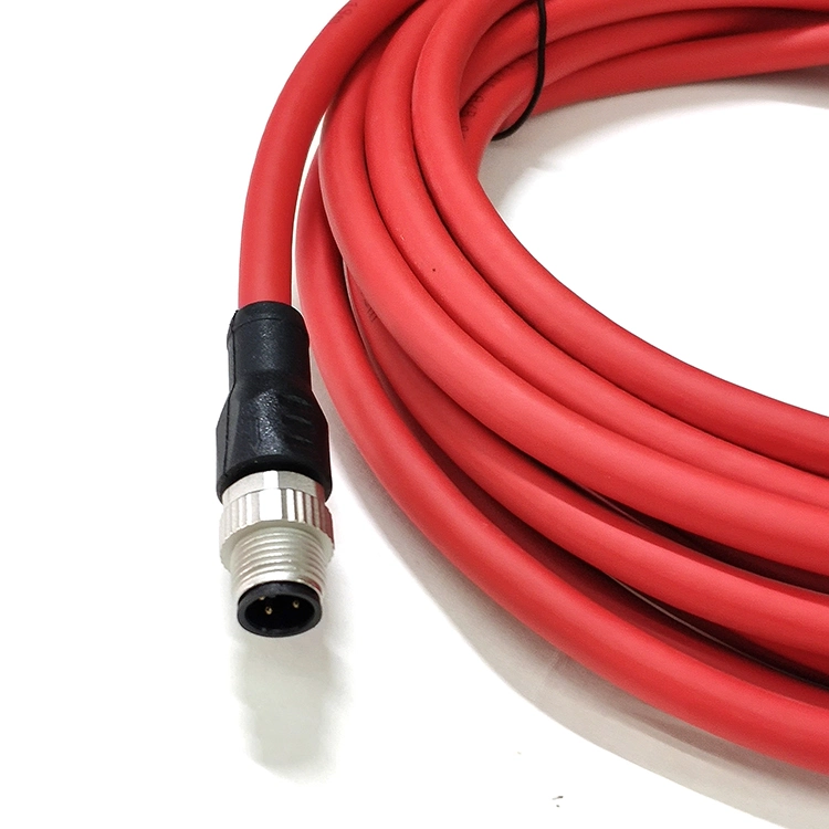 Blindado Cc-Link Fieldbus Acode Conectores M12 con cable de PVC