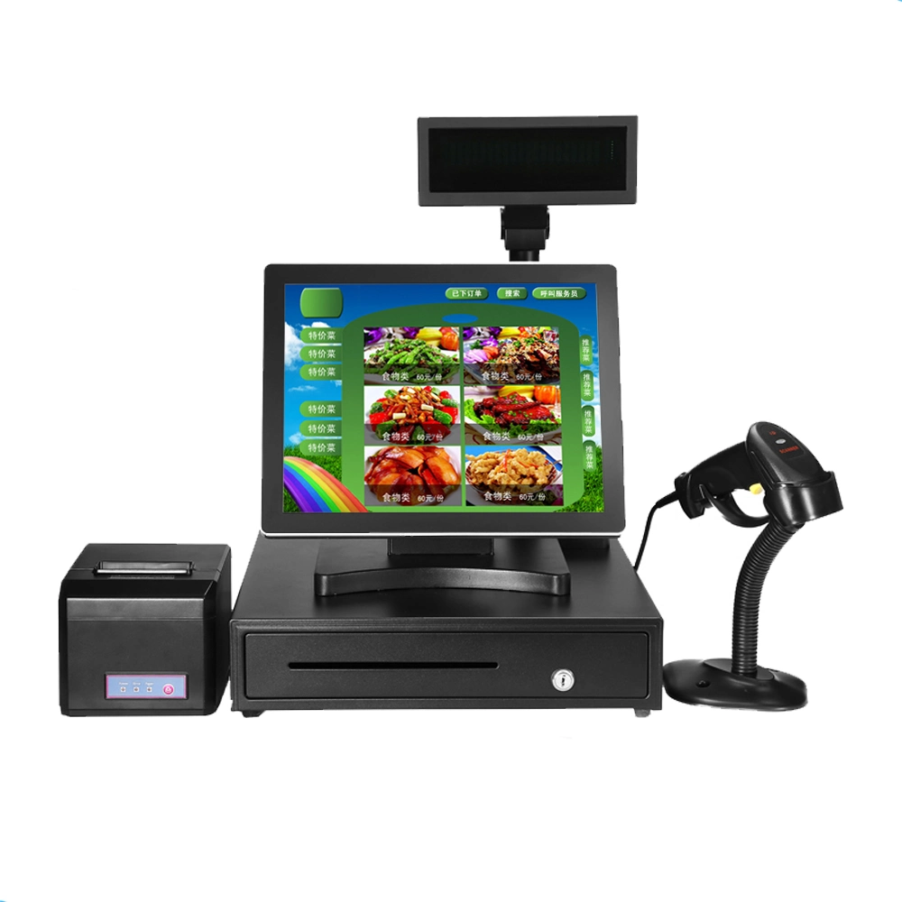 15 Inch True Flat Touch Screen POS Terminal All in One/Excellent Quality Touch POS System/ Cheap POS System