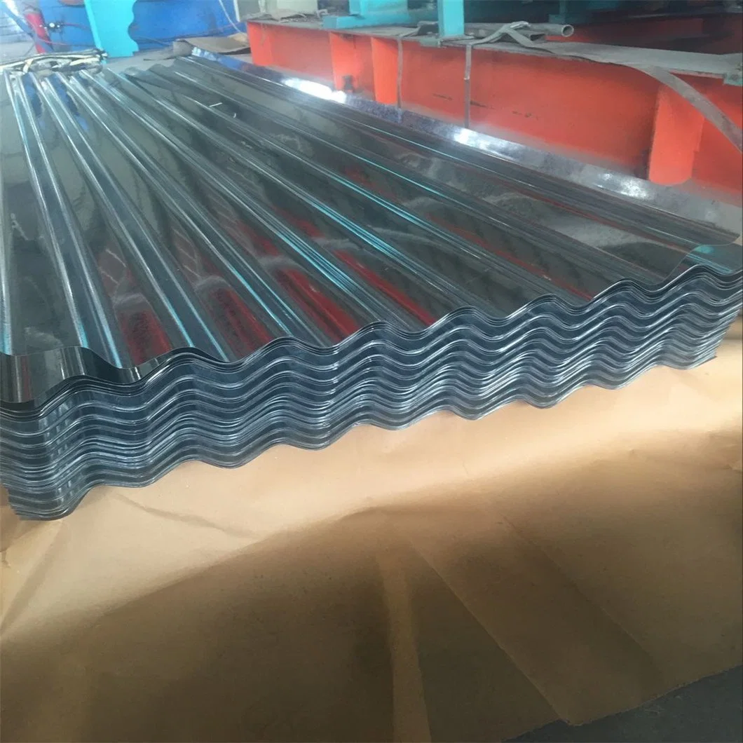 Chapa de acero corrugado de alta calidad galvanizado de color recubierto fría AISI SPCC SGCC laminado del techo