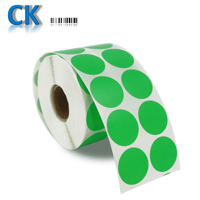 Coditeck Custom Color Hot Circle 1000PCS Papier Sticker Roll 50mm / 2inch