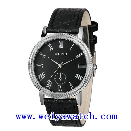 Alloy Leather Watch Promotion Casual Watch with Unisex (WY-1083GB)