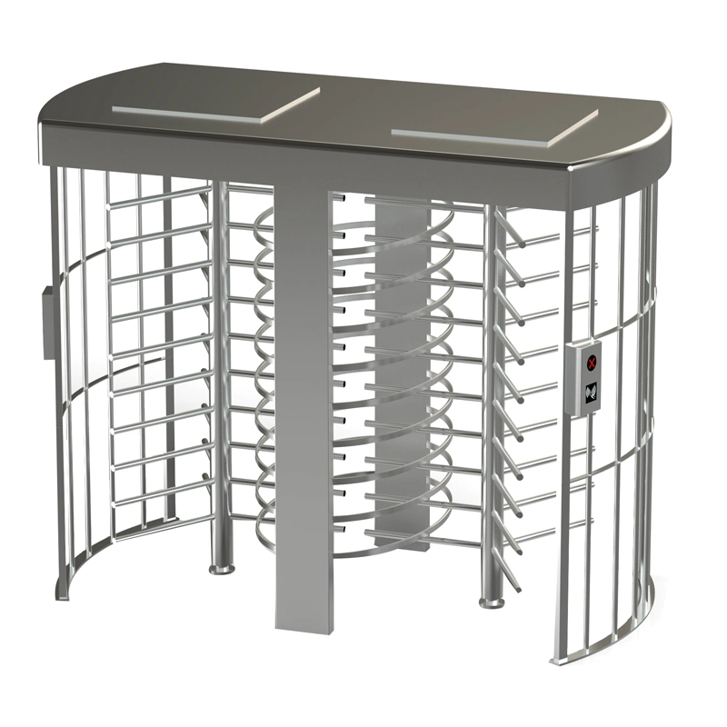 304 Grade Stainless Steel Automatic Pedestrian Waist Full Height Turnstile