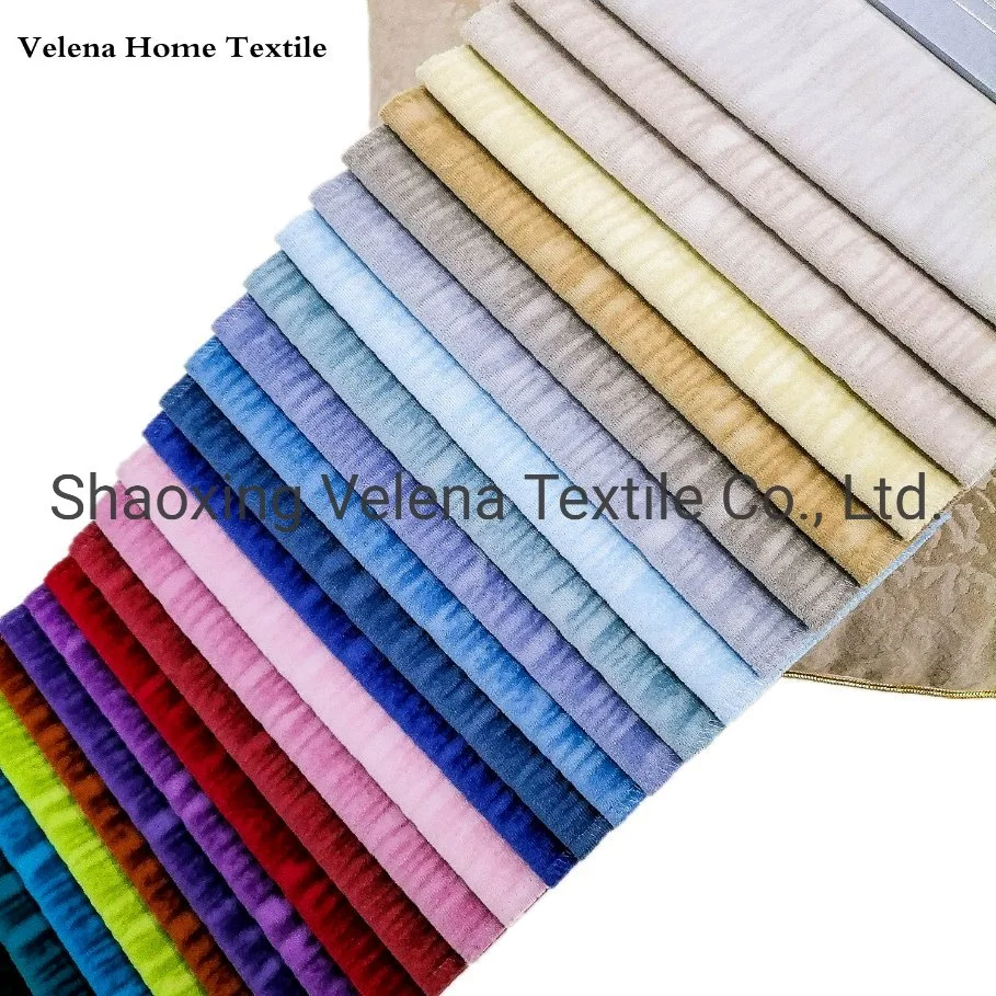 Polyester Velvet Original Dyeing with Brush Design knitting Home Textile Upholester Fabric