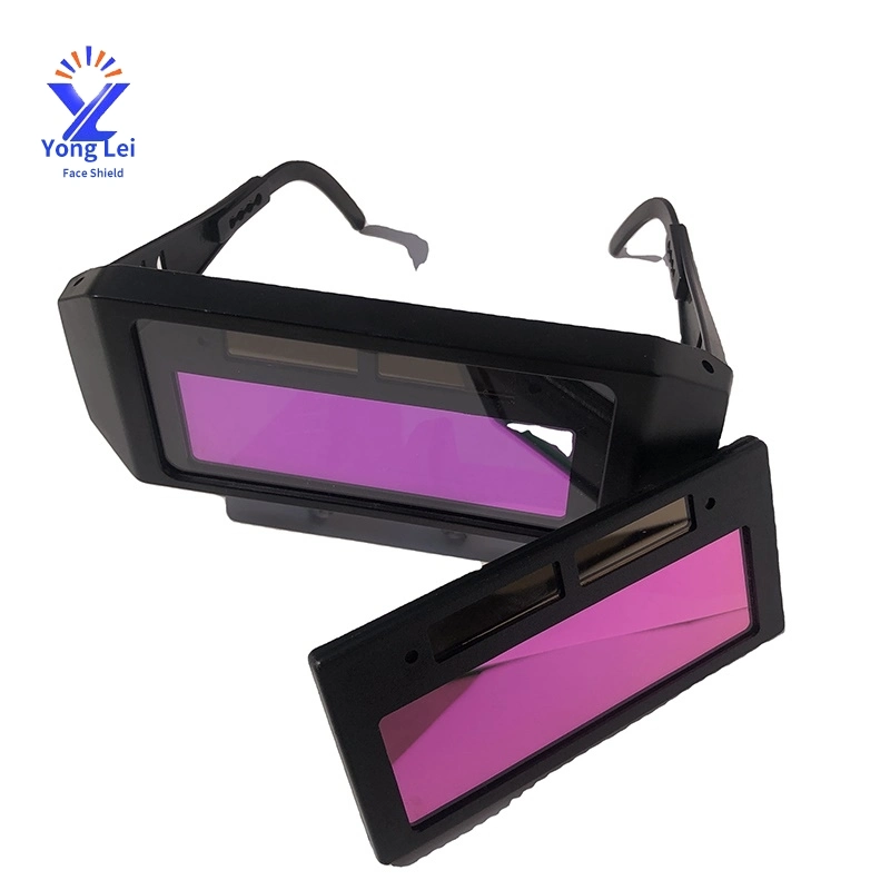 Gafas de soldadura automática de seguridad de PVC negro de la soldadura Gafas de seguridad