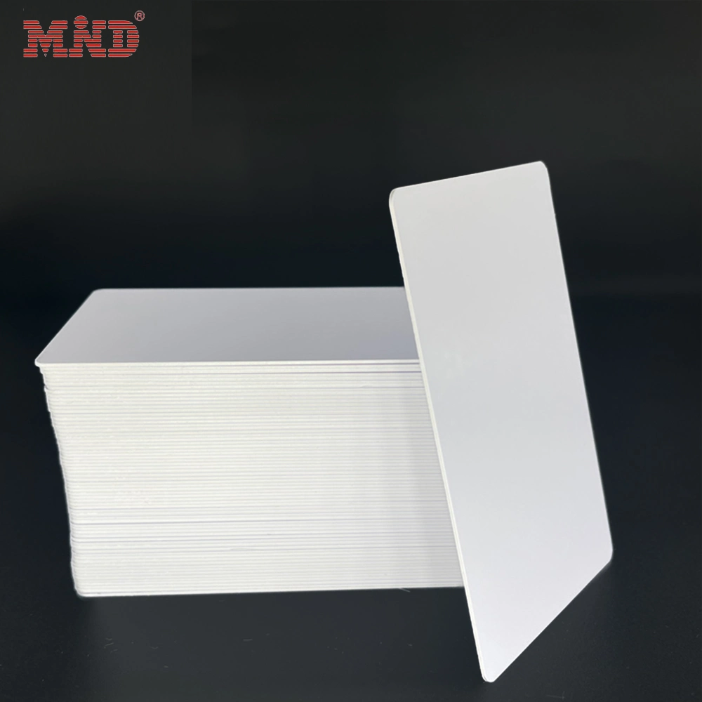 Printable 13.56MHz RFID NFC MIFARE Plus S EV1 2K 4K Chip Plastic Blank PVC White Card