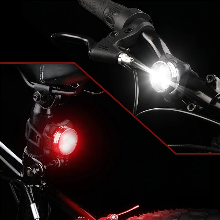 مصابيح الدراجة لمقعد ناعم ليلي LED مع وحدة تحكم عن بُعد بكتيفة المضرب الخلفية فاصل ضوء أبيض مصابيح الطريق الخلفية. ضوء الدراجة الهوائية